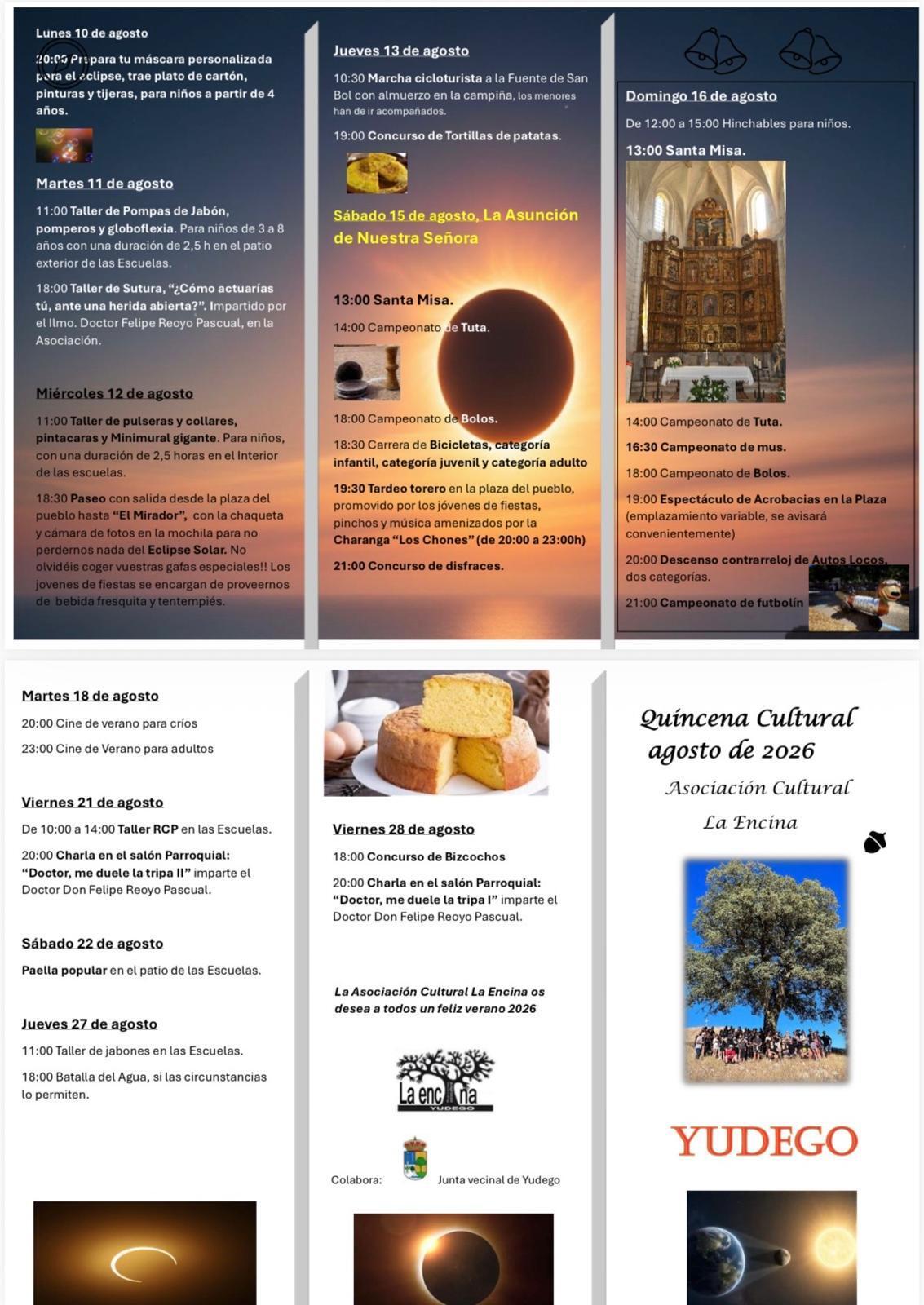 Quicena cultural agosto 2026